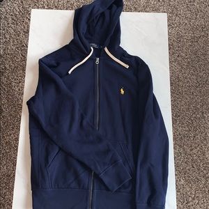 Polo Ralph Lauren navy blue full zip up hoodie